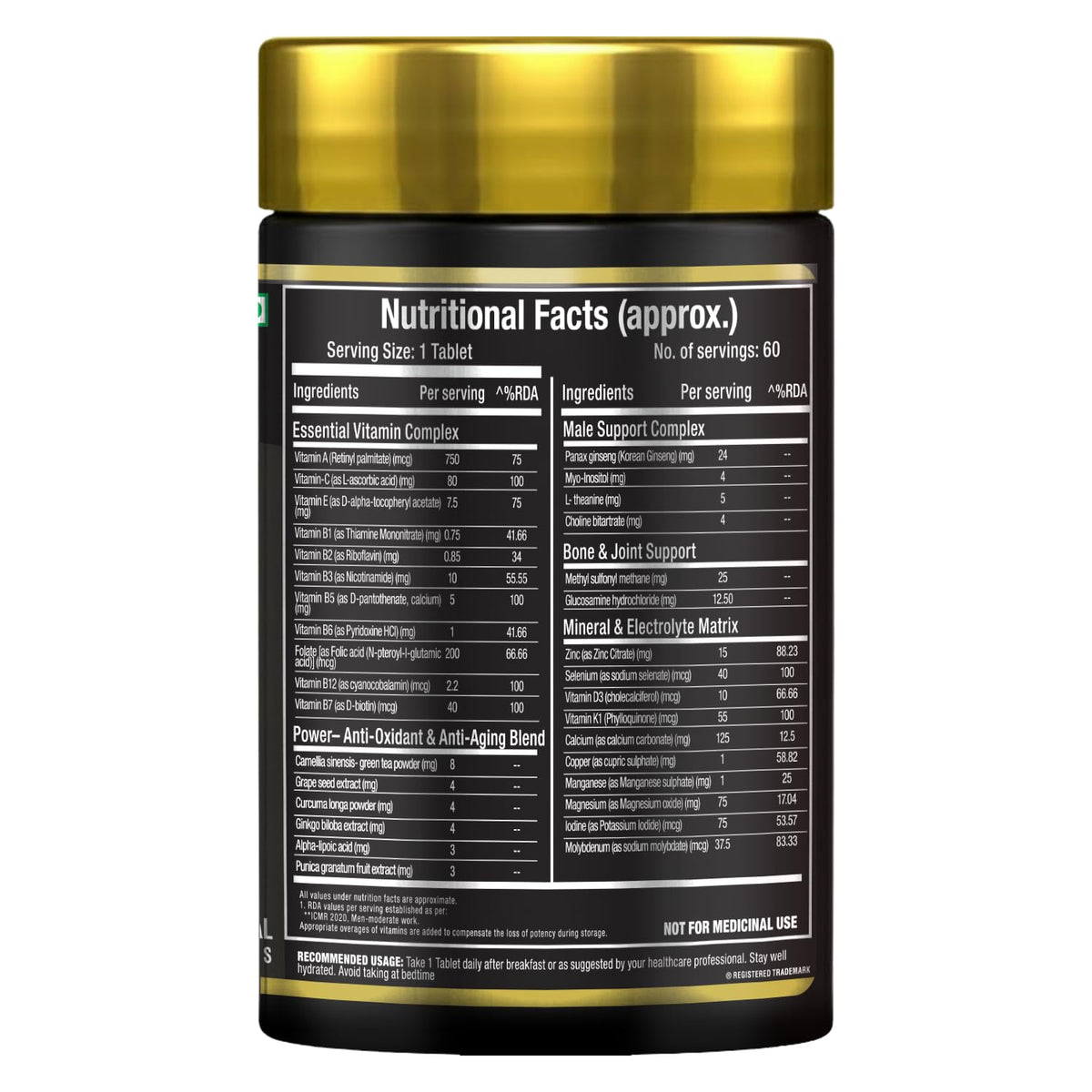 Allmax Nutrition Vitaform Multivitamin for Men(60 Tablets)