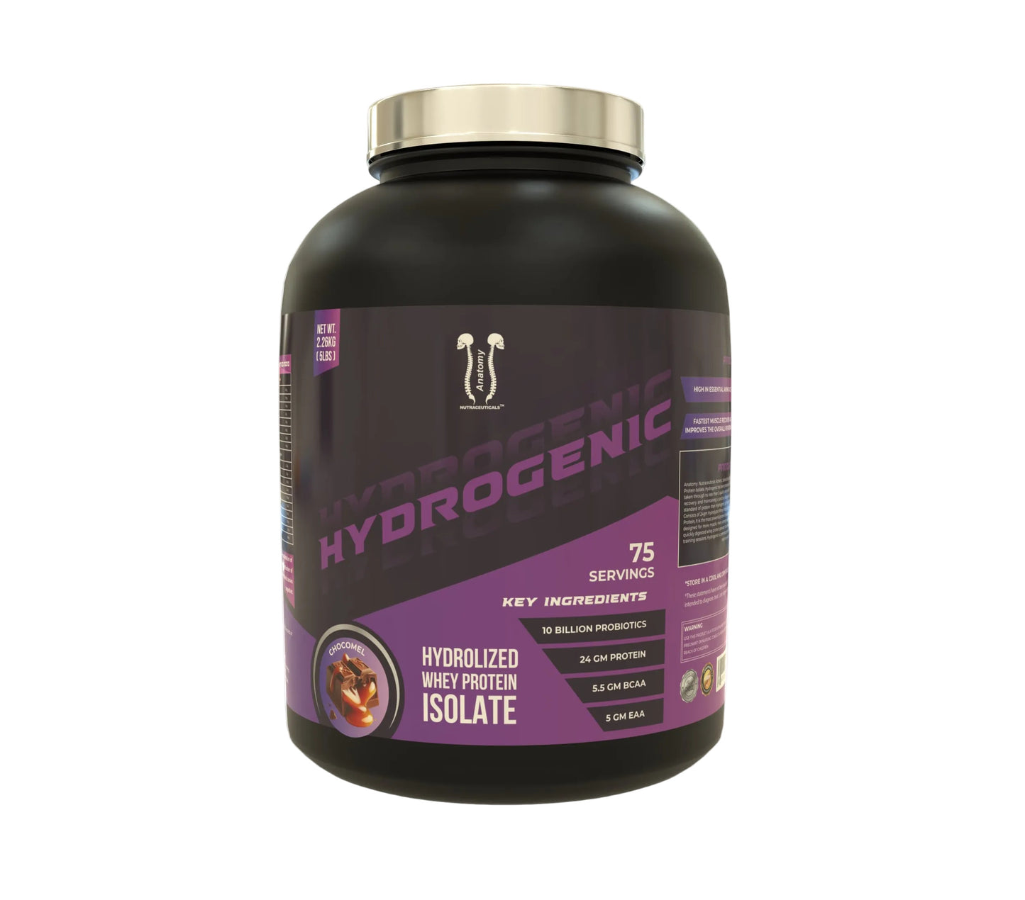 Anatomy Nutraceuticals Hydrogenic Hydrolized Whey Protein Isolate 5 Lbs