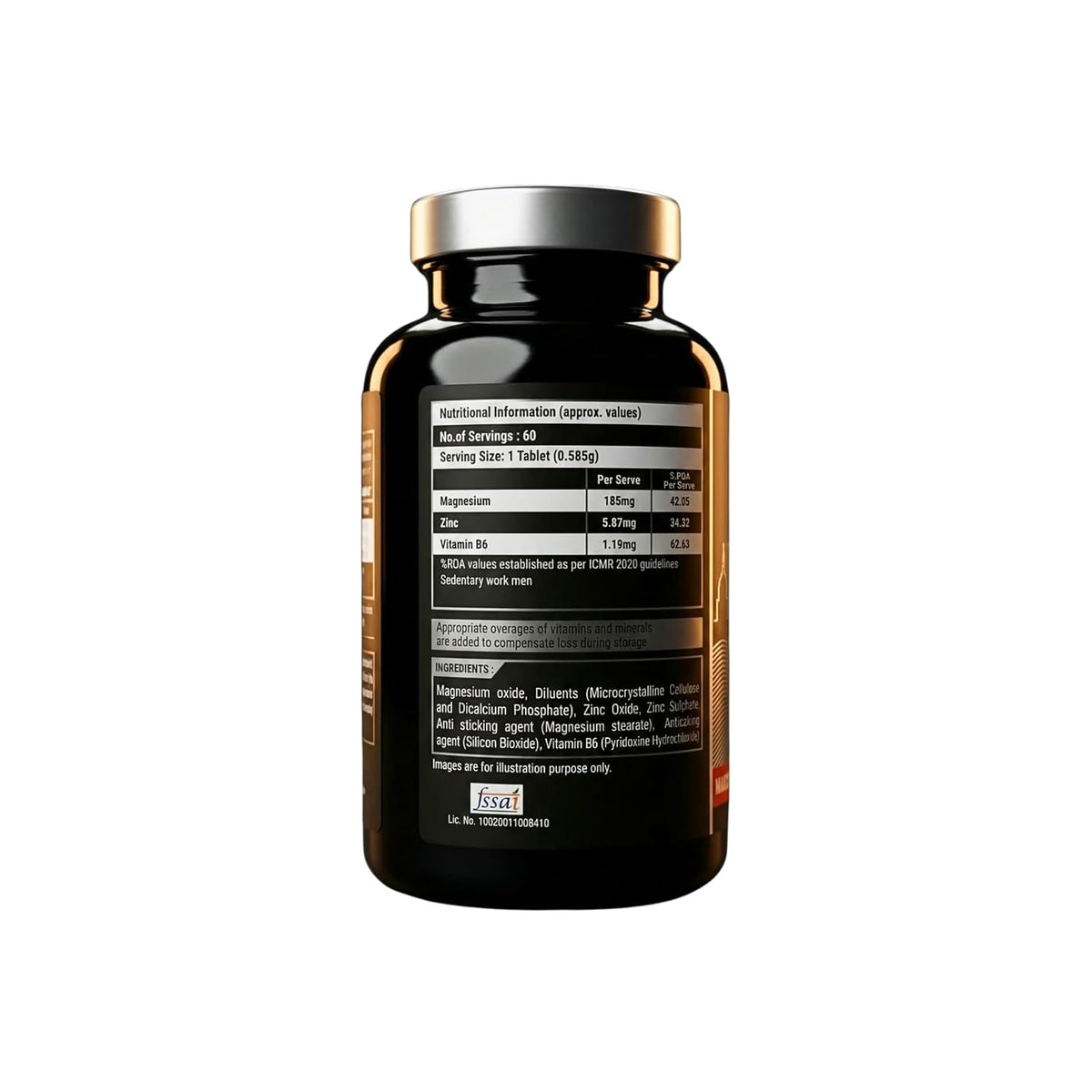 BRITPRO London Zinc Magnesium Vitamin B6 Tablets(60 Tablets)
