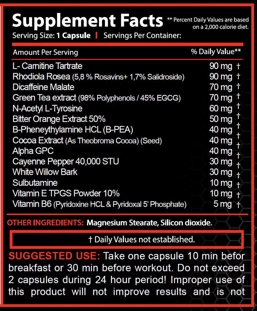HFN Cut Fire(30 Capsules)