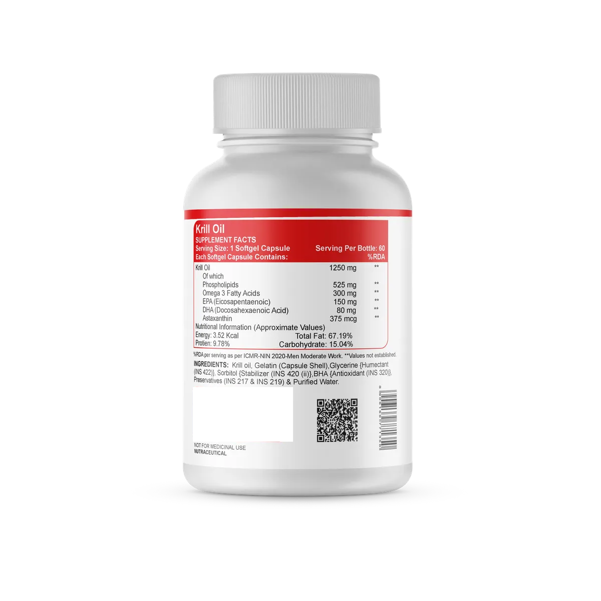 Hyper Nation Krill Oil(60 Softgel Capsules)