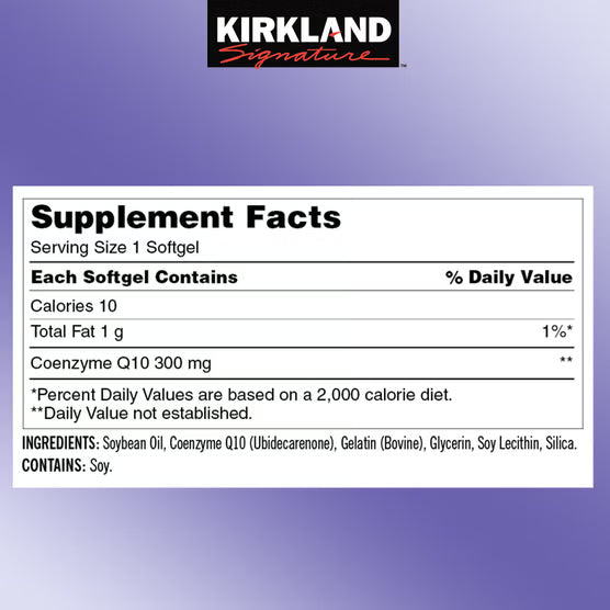 Kirkland Signature CoQ10 300mg(100 Softgels)