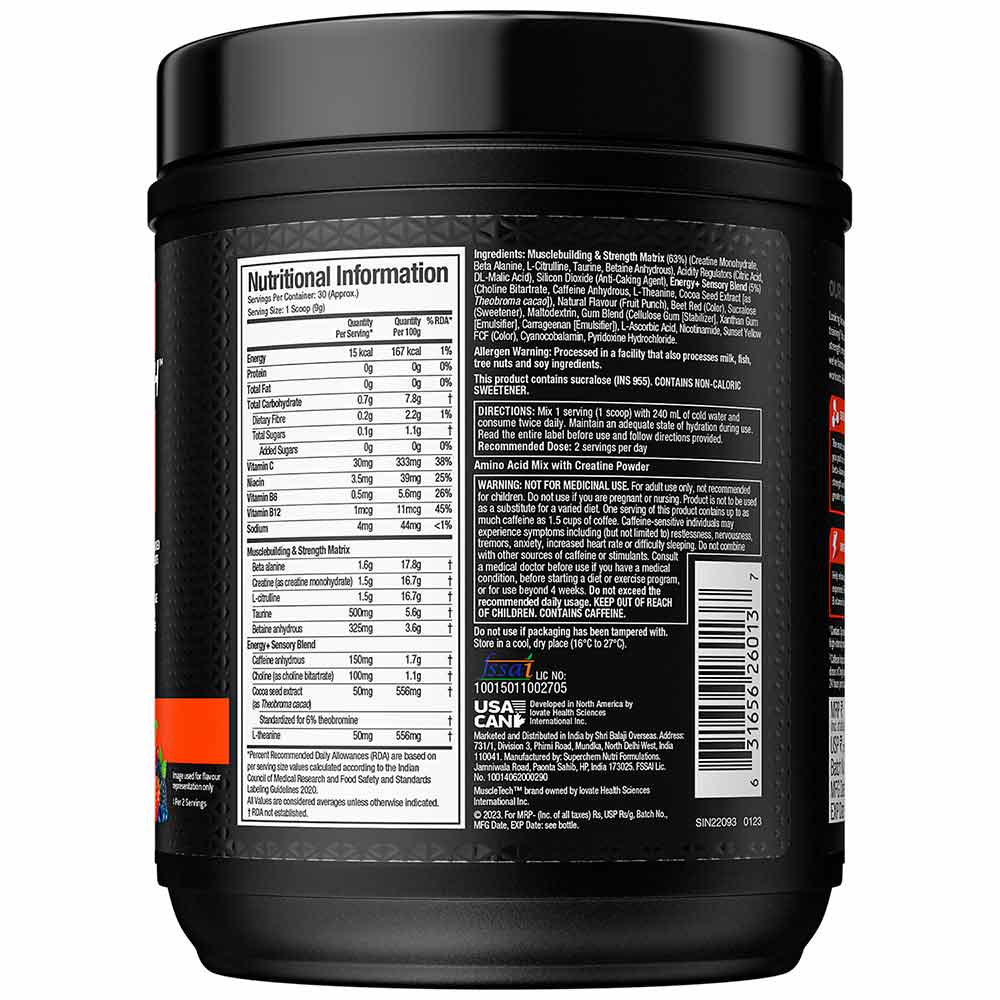 Muscletech VaporX5 Pre-Workout(30 Servings)
