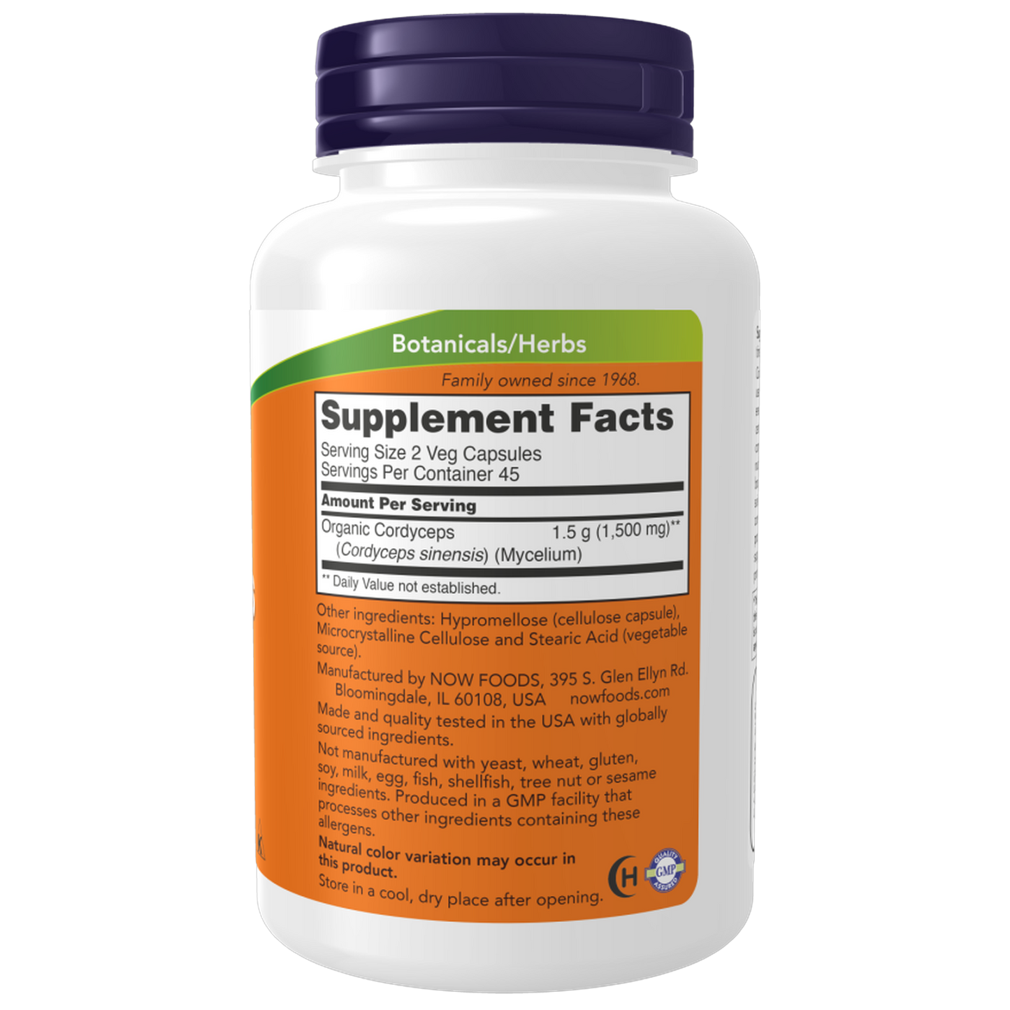 Now Foods Cordyceps 750mg(90 Veg Capsules)