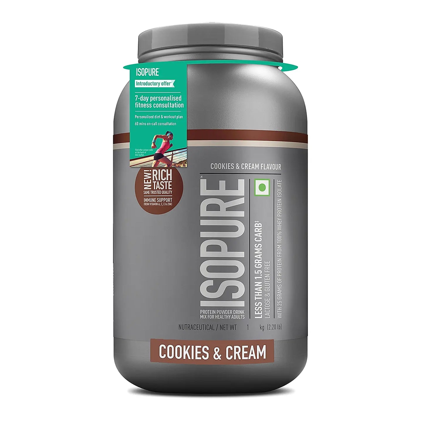 Optimum Nutrition ISOPURE 100% Low Carb Whey Protein Isolate 1 Kg