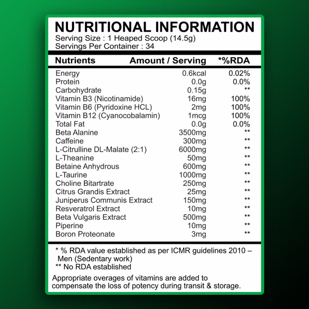 Peak Force Nutrition Maximus Pre-Workout(34 Servings)