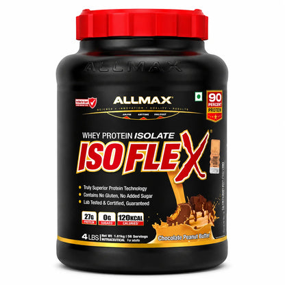 Allmax Nutrition Isoflex 100% Whey Protein Isolate 4 Lbs(56 Servings)