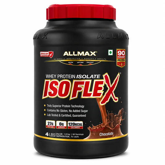 Allmax Nutrition Isoflex 100% Whey Protein Isolate 4 Lbs(56 Servings)