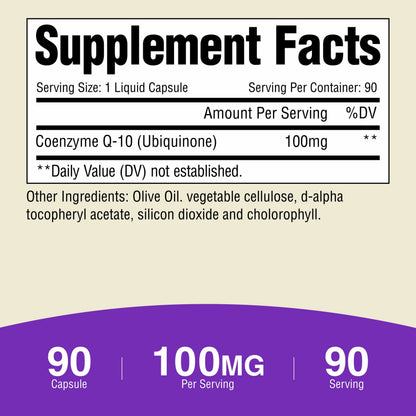 Amizo Sports CoQ10 100mg 90 Liquid Capsules