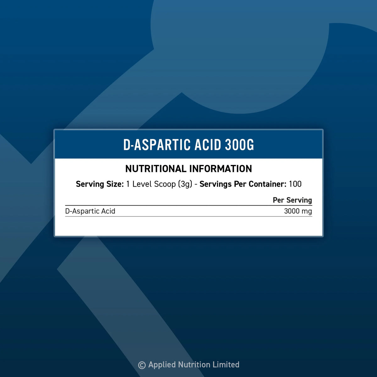 Applied Nutrition D-Aspartic Acid(100 Servings)