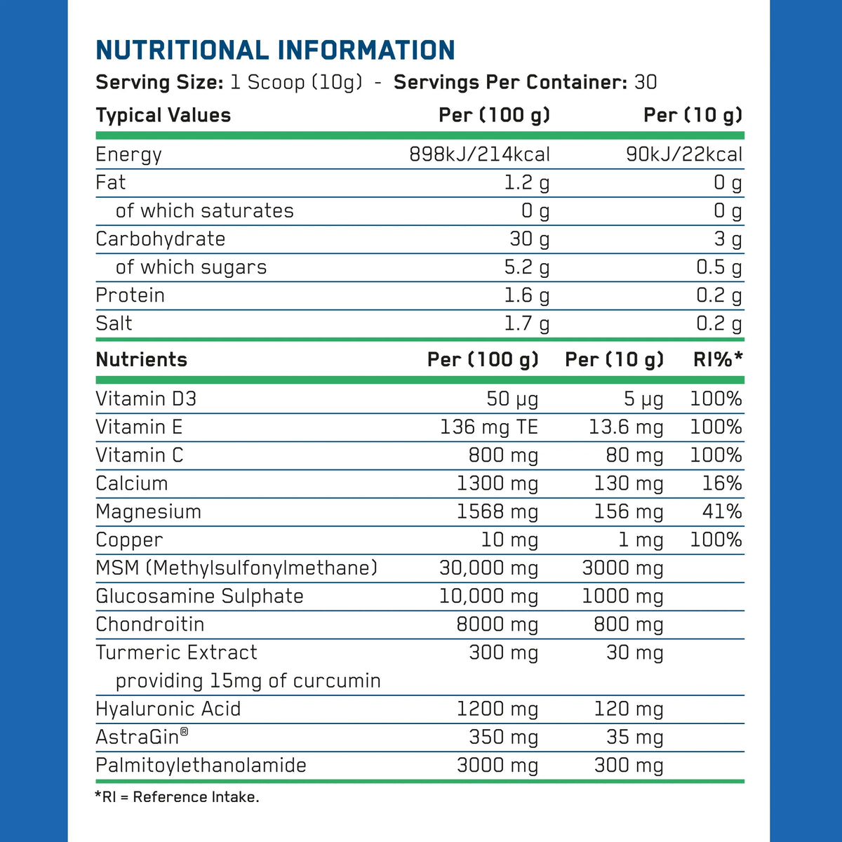 Applied Nutrition Joint Complex Powder(30 Servings)