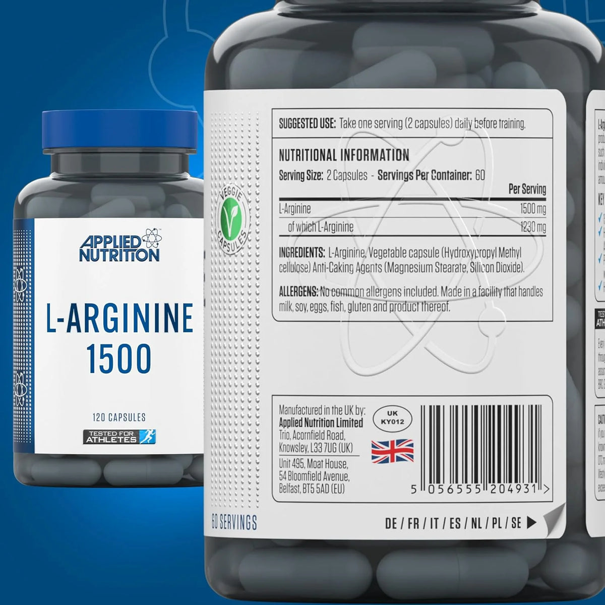 Applied Nutrition L-ARGININE 1500(120 Capsules)