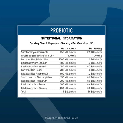 Applied Nutrition Probiotic(60 Capsules)