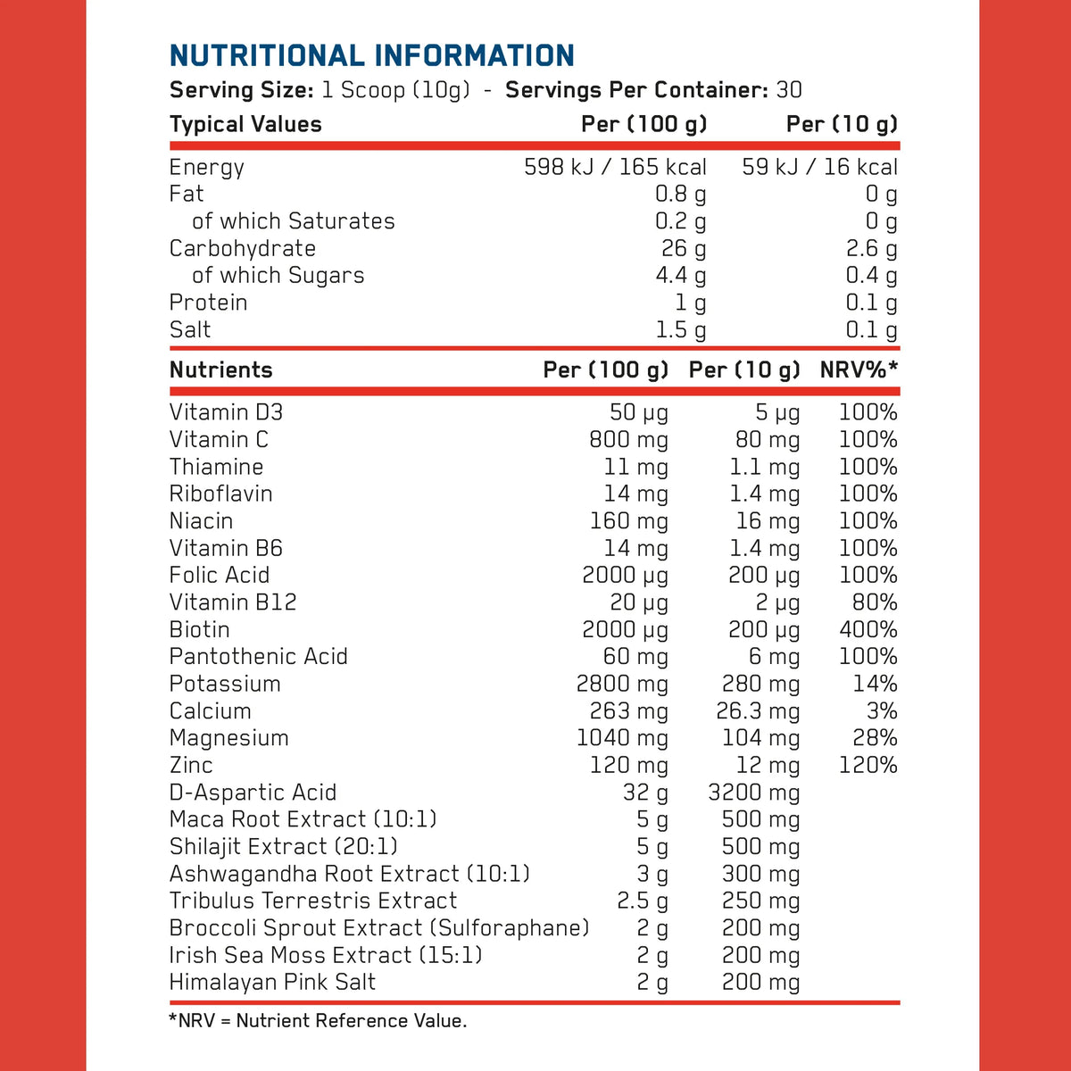 Applied Nutrition TRT Testosterone Support Powder(30 Servings)