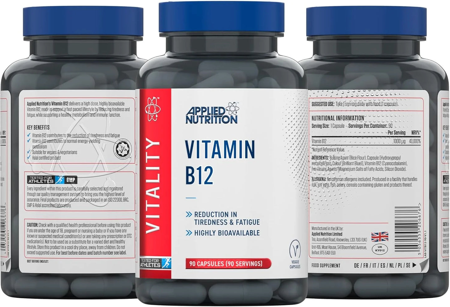 Applied Nutrition Vitamin B12(90 Capsules)