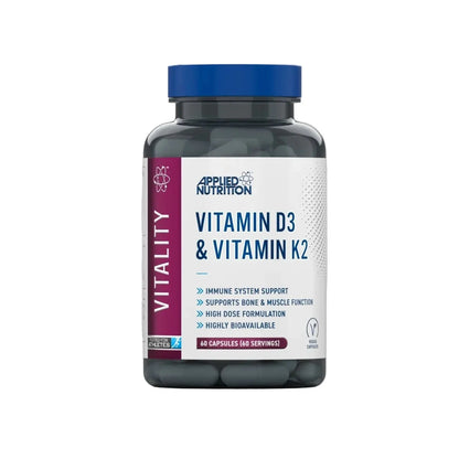 Applied Nutrition Vitamin D3 & Vitamin K2(60 Capsules)
