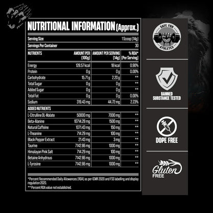 BigMuscles Nutrition Karnage Black Pre-Workout