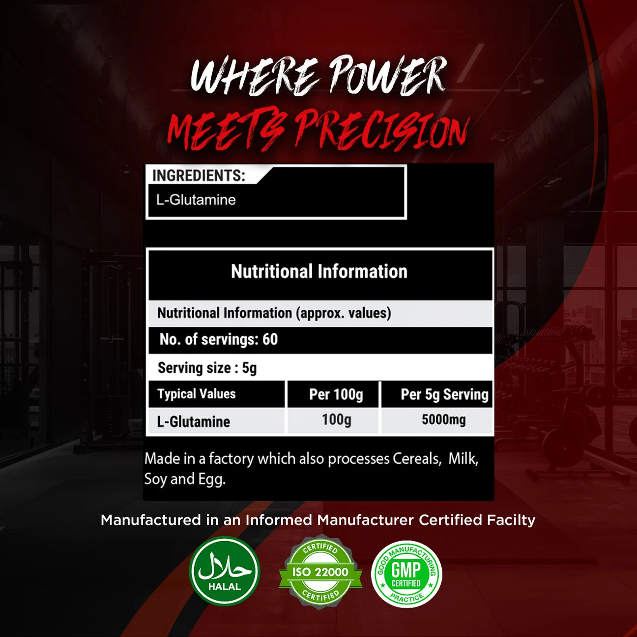 BRITPRO London L-Glutamine Micronized 300 gm