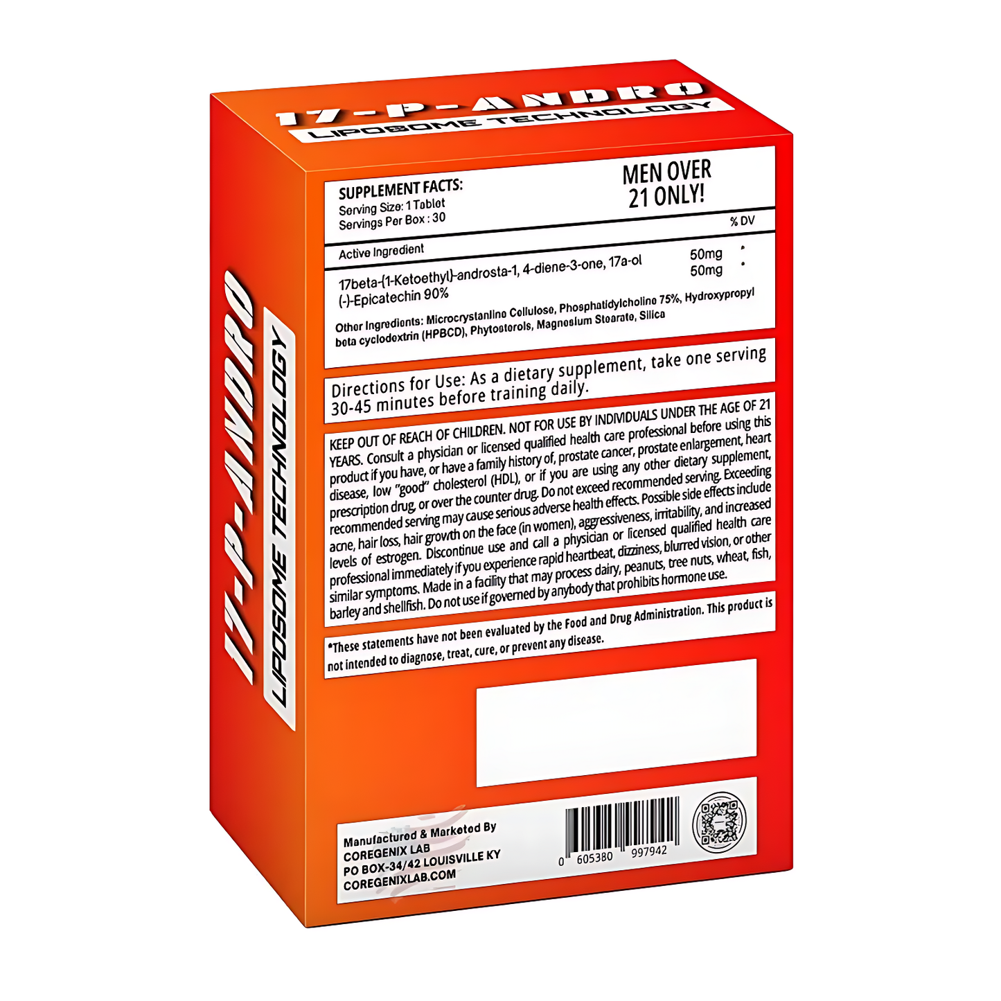 Coregenix Lab 17-P-Andro(30 Tablets)