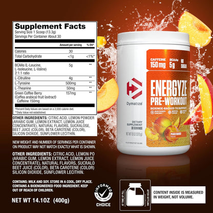 Dymatize Energyze Pre-Workout(30 Servings)