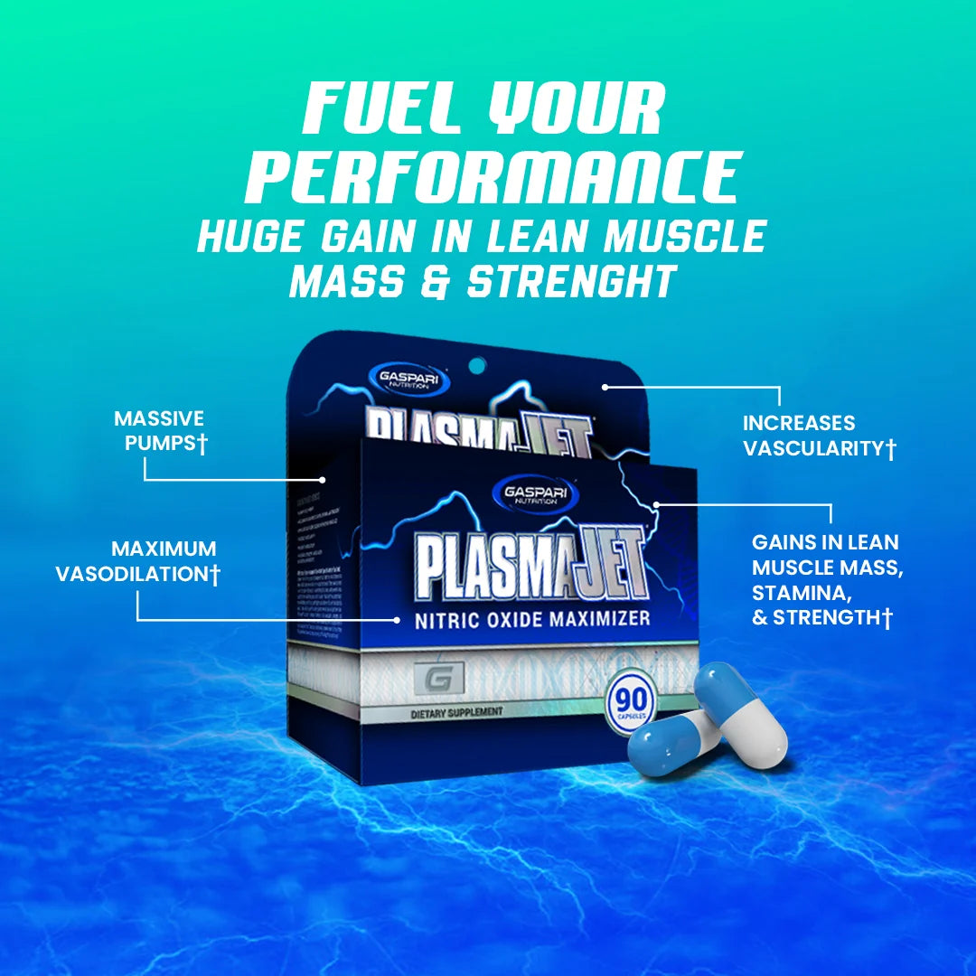 Gaspari Nutrition Plasmajet - Nitric Oxide Maximizer(90 Capsules)