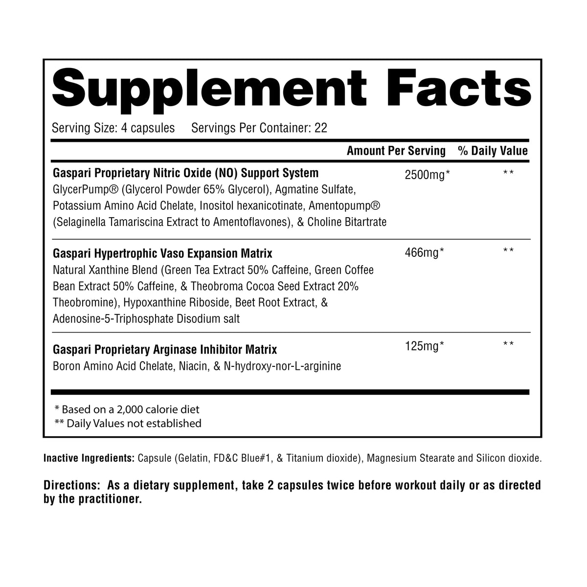 Gaspari Nutrition Plasmajet - Nitric Oxide Maximizer(90 Capsules)