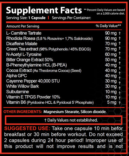 HFN Cut Fire(30 Capsules)