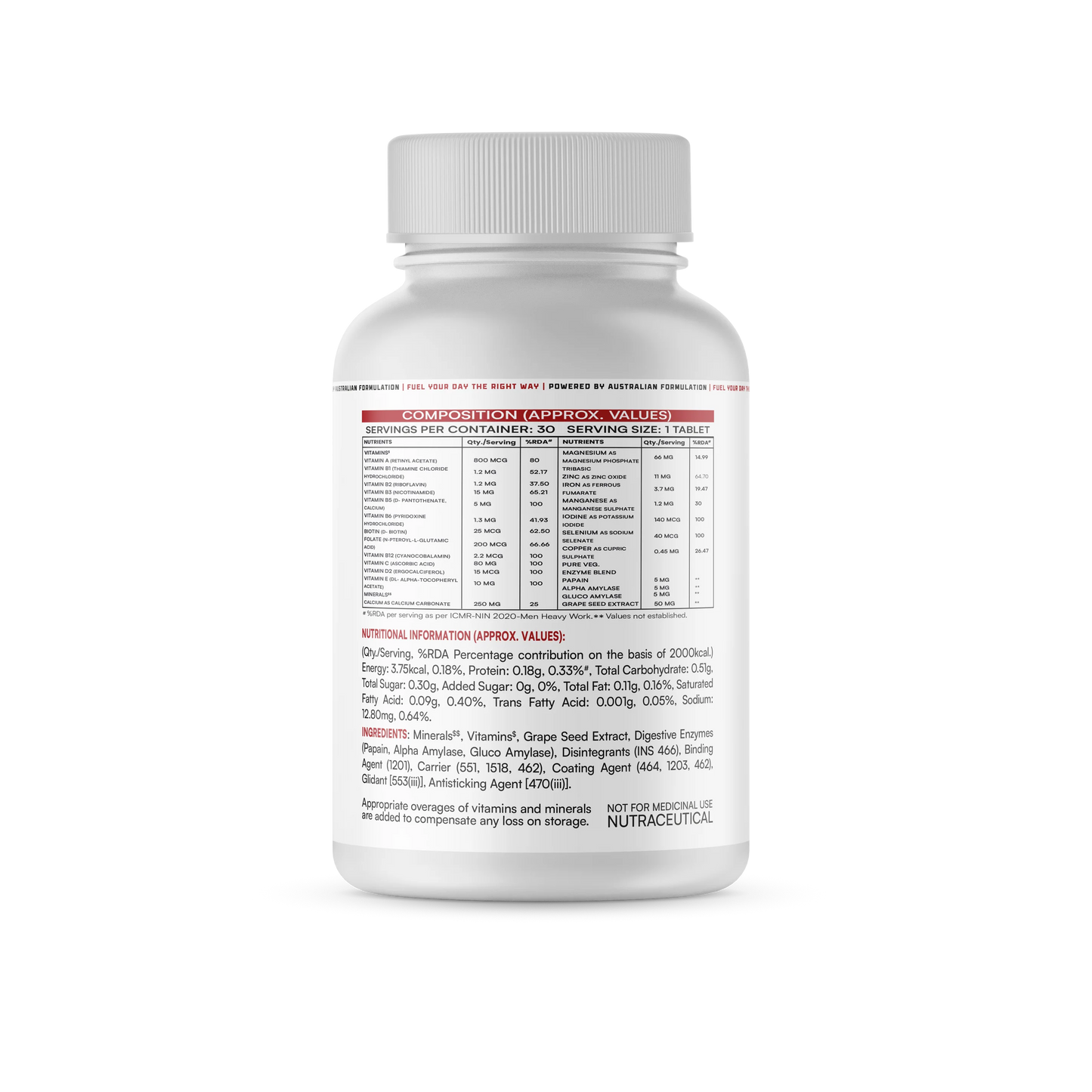 Hyper Nation Daily Multivitamin(30 Tablets)