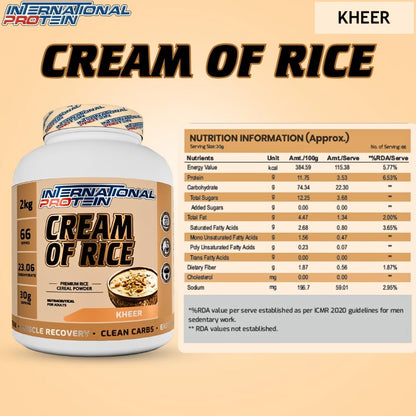 International Protein Cream of Rice 2 Kg