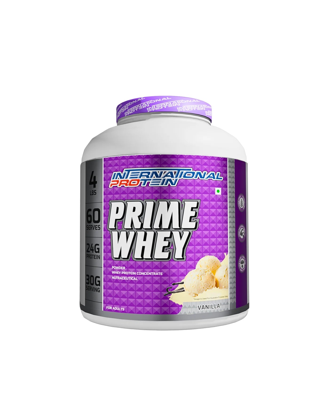 International Protein Prime Whey Protein 60 Servings 4 Lbs