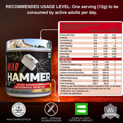 International Protein War Hammer Pre-Workout