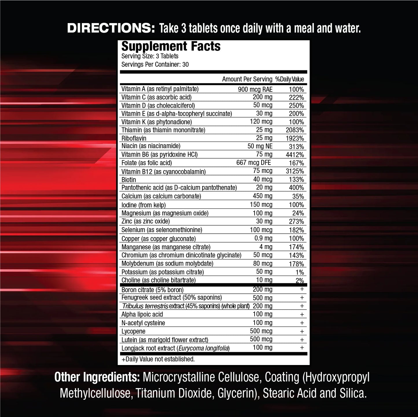 MuscleMeds Vitamin T Testosterone Boosting Multivitamin for Men(90 Tablets)