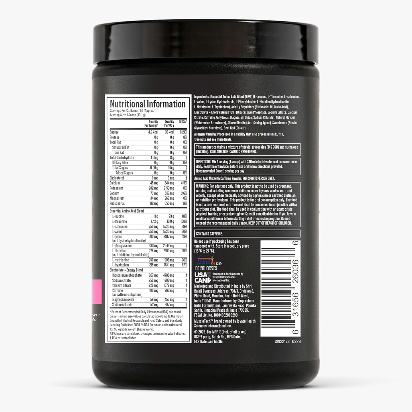 Muscletech EAA + Energy