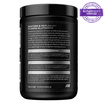 Muscletech Platinum Glutamine Unflavoured 250 gm