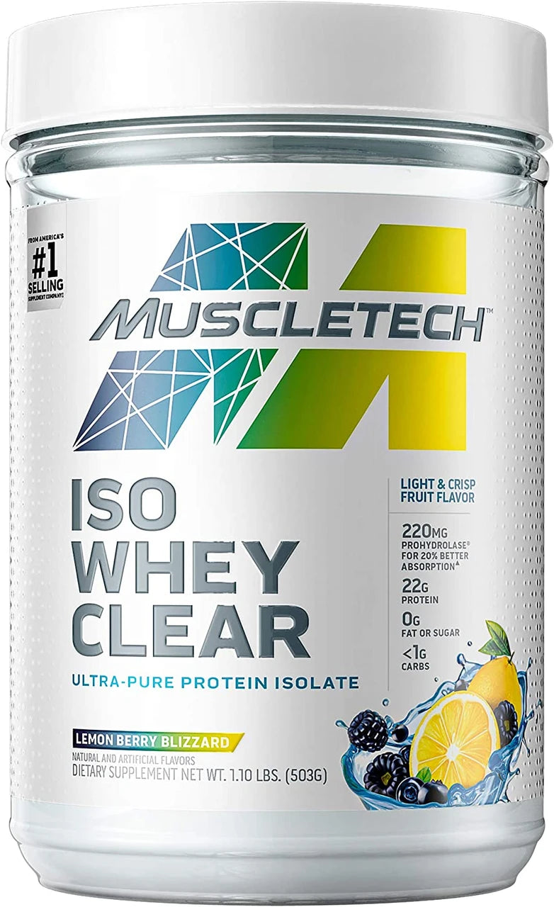 Muscletech ISO Whey Clear Ultra-Pure Whey Protein Isolate 1.11 Lbs