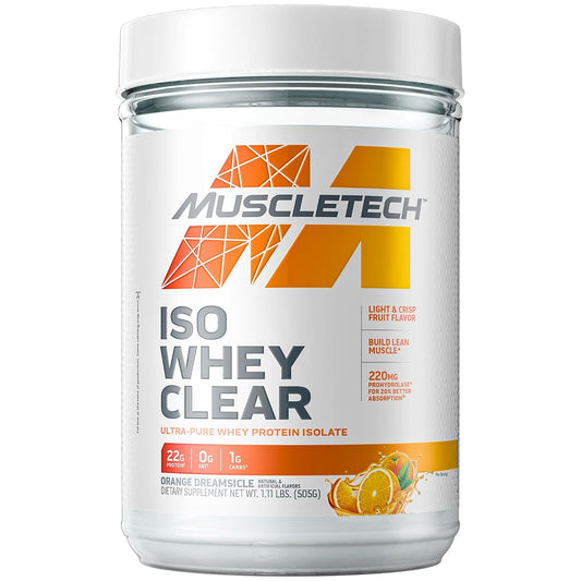 Muscletech ISO Whey Clear Ultra-Pure Whey Protein Isolate 1.11 Lbs