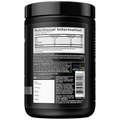 Muscletech Platinum 100% Creatine Unflavoured 250 gm