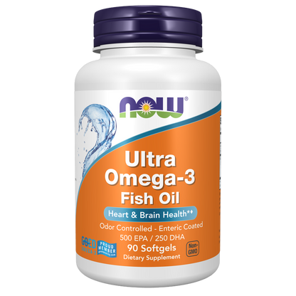 Now Foods Ultra Omega-3 Fish Oil(90 Softgels)