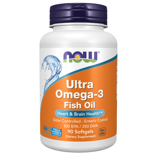 Now Foods Ultra Omega-3 Fish Oil(90 Softgels)