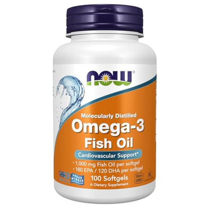 Now Foods Omega-3 Fish Oil(100 Softgels)