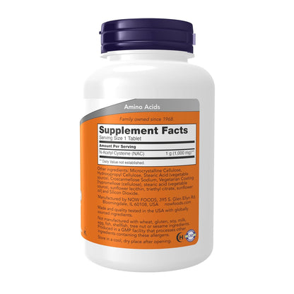 Now Foods NAC 1000mg(120 Tablets)