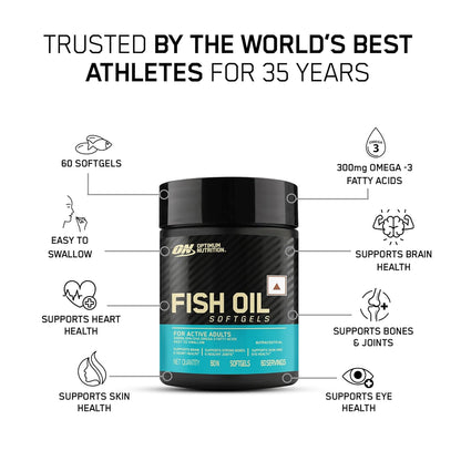 Optimum Nutrition Fish Oil Softgels(60 Softgels)