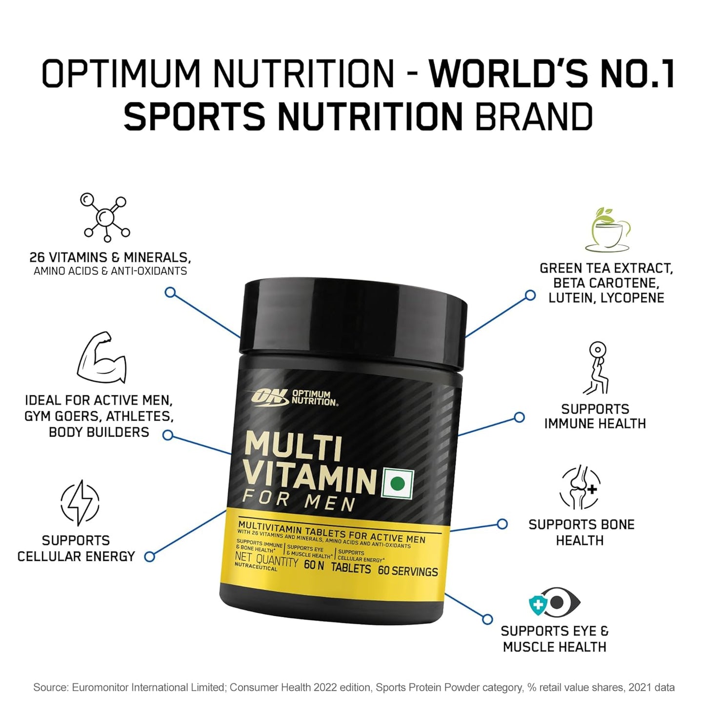 Optimum Nutrition Multivitamin for Men(60 Tablets)