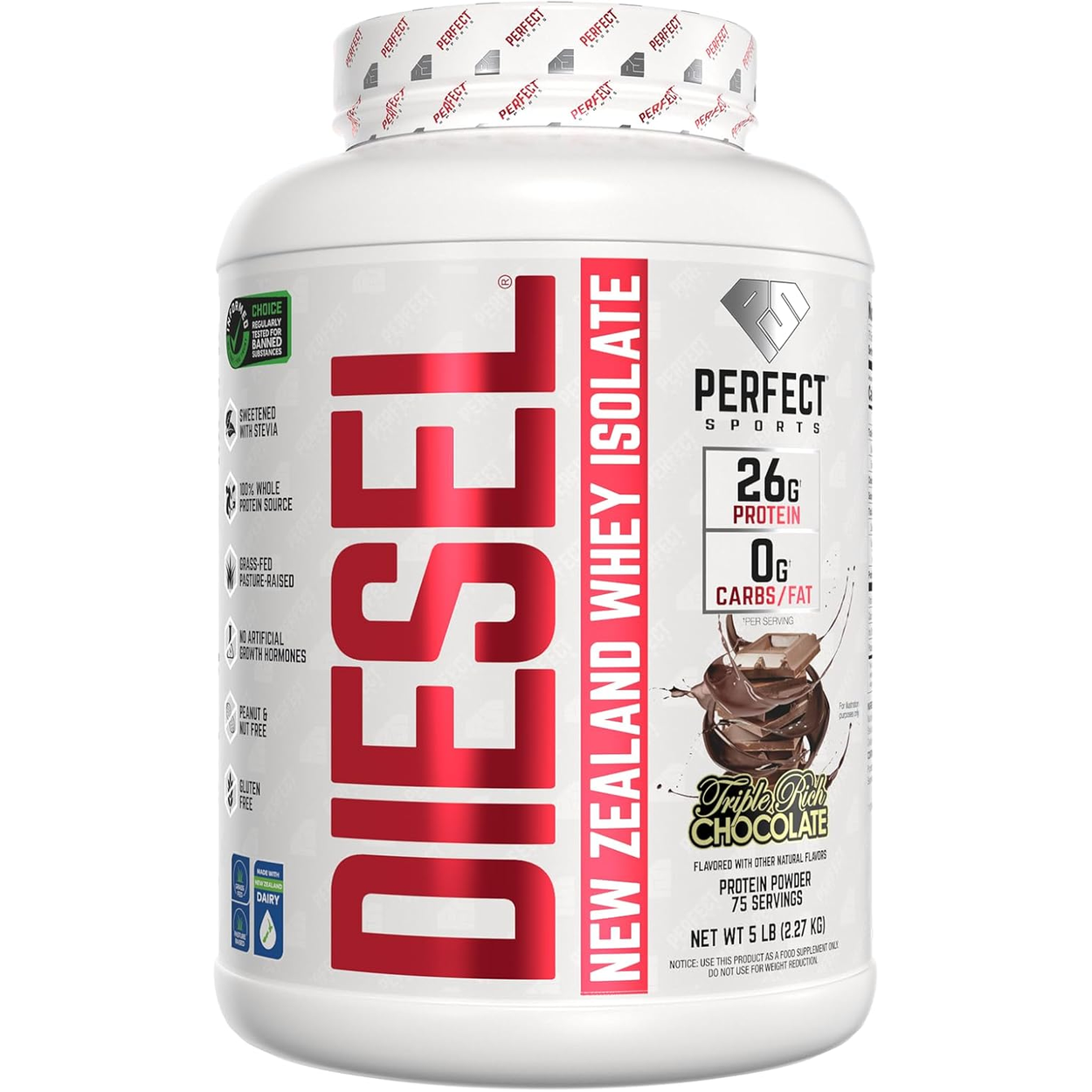 Perfect Sports Diesel Whey Protein Isolate 5 Lbs