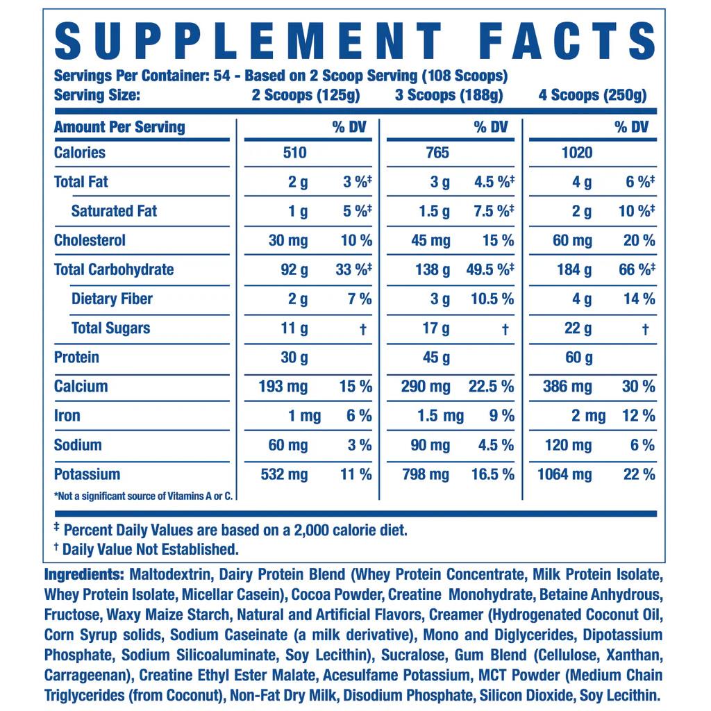 Ronnie Coleman King Mass XXL 54 Servings 6 Lbs