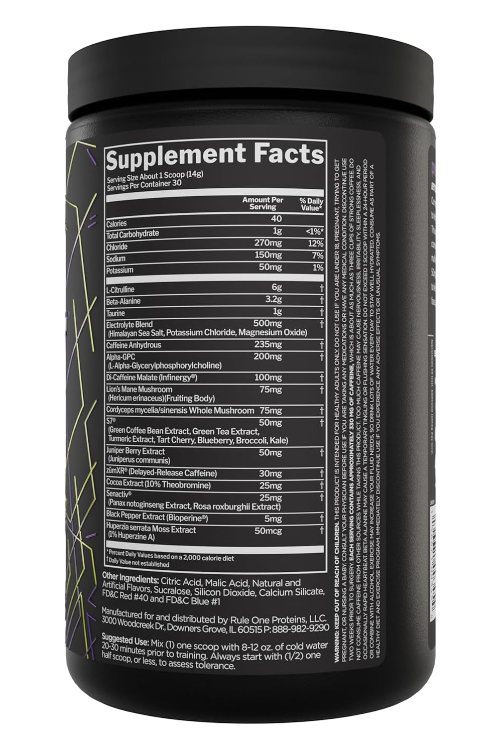 Rule 1 preLift Pre-Workout(30 Servings)
