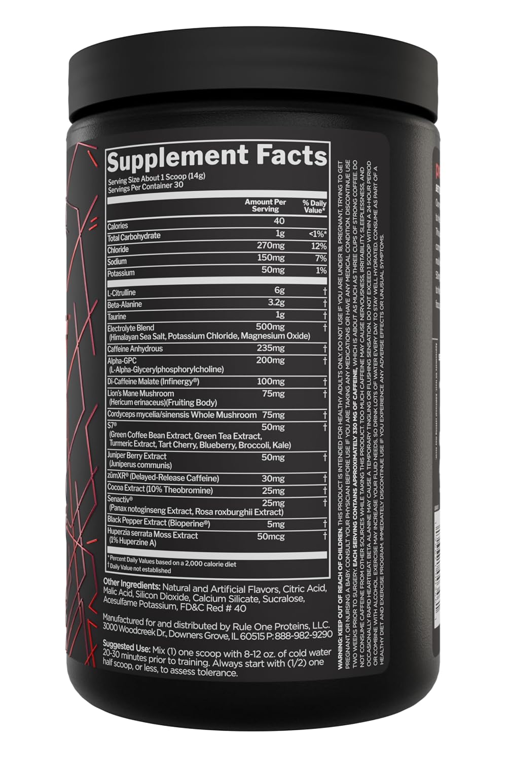 Rule 1 preLift Pre-Workout(30 Servings)