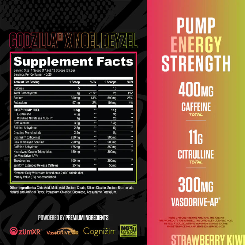 Ryse Supplements Godzilla Pre-Workout