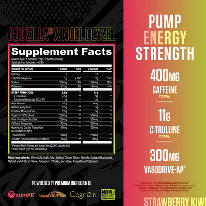 Ryse Supplements Godzilla Pre-Workout