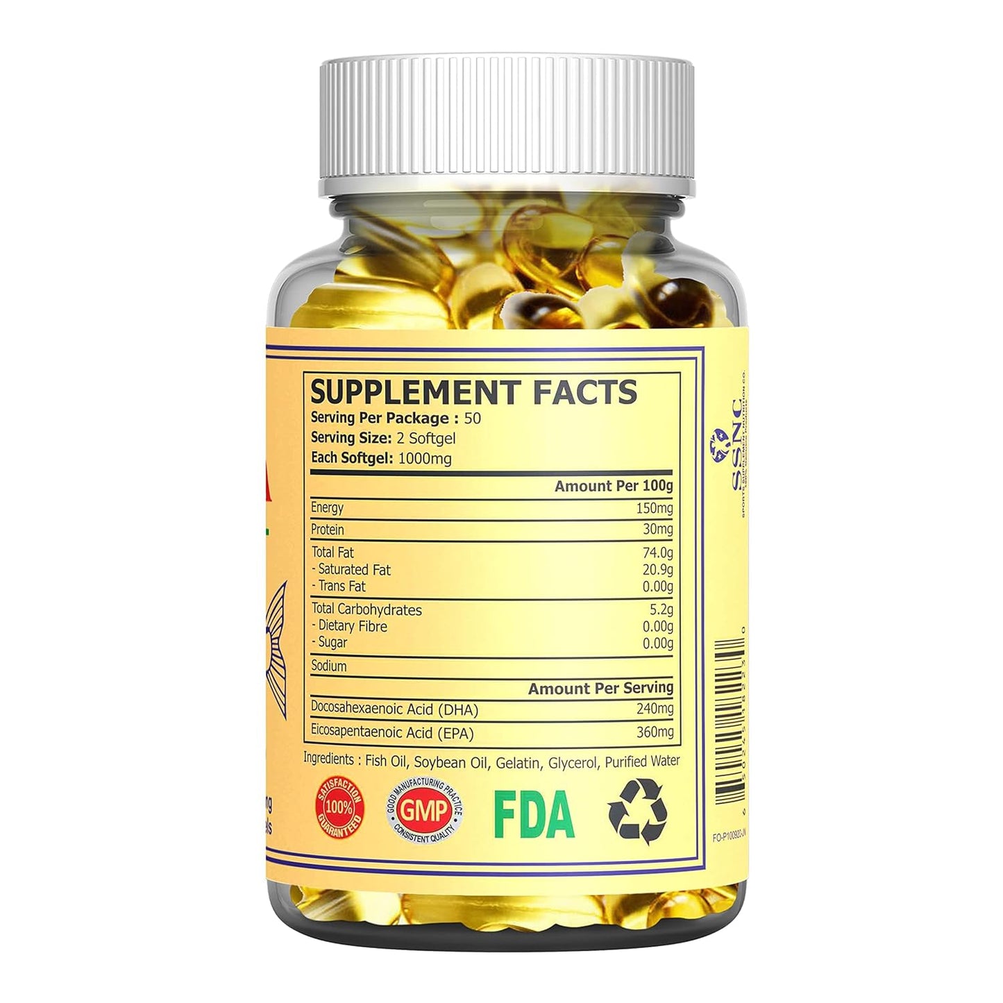 Sunline Alaska Deep Sea Fish Oil(100 Soft Gel Capsules)
